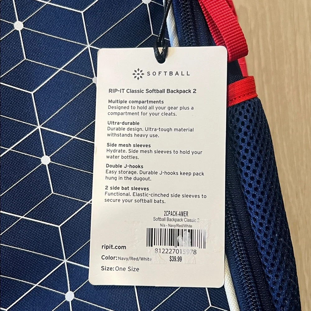 Red white and blue Rip-It softball bag 🥎 - Picture 4 of 4